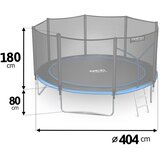 Neo-Sport vrtni trampolin 404 cm (13 ft) s vanjskom mrežom i ljestvama, plavi | shoptok.hr