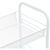 vidaXL Kuhinjska kolica s 3 razine bijela 46 x 26 x 64 cm željezna | shoptok.hr