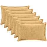  Presvlaka za jastuk 6 pcs HOUTEN Sivosmeđa 50 x 80 cm Flanel Cijene