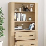 vidaXL Visoka omara sonoma hrast inženirski les | Shoptok.si