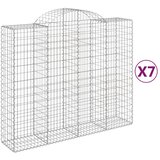  Lučne gabionske košare 7 kom 200x50x160/180cm pocinčano željezo | Eponuda.com