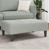vidaXL Stolček za noge svetlo siv 77x55x31 cm žamet cene