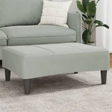 vidaXL Stolček za noge svetlo siv 77x55x31 cm žamet