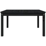  Vrtni stol crni 82,5 x 82,5 x 45 cm od masivne borovine | shoptok.hr