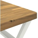  Polica za Lavabo - Umivaonik s prirodnim rubom montirana na zid Bijela - Bjeljenje 90 x 50 x 24 cm Četvrtasto | shoptok.hr
