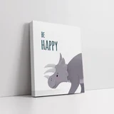 slika dino Be happy 25x20cm