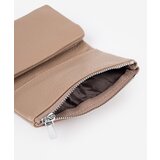 Shelvt Small beige women's faux leather wallet | shoptok.hr