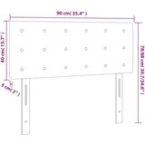  LED uzglavlje krem 90x5x78/88 cm od tkanine | shoptok.hr