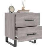 vidaXL Nočna omarica siva sonoma 40x35x47,5 cm inženirski les | Shoptok.si