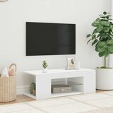 TV ormarić s LED svjetlima bijeli 90 x 39 x 30 cm | shoptok.hr