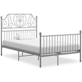  Okvir za krevet sivi metalni 120 x 200 cm Cijene