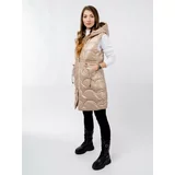 Glano Women's quilted vest - light pink