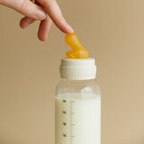 Bibs set (staklena bočica 120 ml i sisač S), Ivory | shoptok.hr