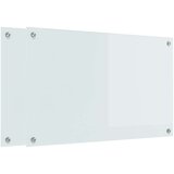 vidaXL Zaščita za kuhinjo Bela 80 x 50 x 0.8 cm kaljeno steklo | Shoptok.si