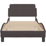  Okvir za krevet Dover tamnosmeđi 90 x 190 cm od tkanine | shoptok.hr