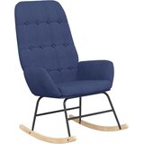  Stolica za ljuljanje od tkanine s osloncem za noge plava | shoptok.hr