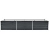  Povišena vrtna gredica antracit 240x80x45 cm pocinčani čelik | shoptok.hr