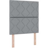  Krevet s oprugama i madracem i LED svjetlom svjetlosiva 80 x 200 cm tkanina | shoptok.hr