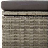  3-dijelna vrtna garnitura od poliratana s jastucima siva | shoptok.hr