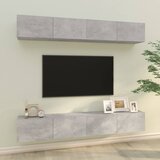  Zidni TV ormarići 4 kom Siva betona 100 x 30 x 30 cm | Eponuda.ba