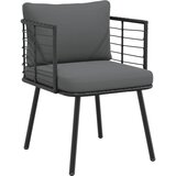 Maison Chic Vrtni Stoli - Stol za vrt z blazinami črn poli ratan JS754, (21878742) | Shoptok.si