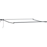 Ručna zlačivna tenda s LED diodama Antracit i bijelo 4 x 2 m | shoptok.hr