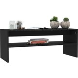  Stolić za kavu crni 100 x 40 x 40 cm od konstruiranog drva | Eponuda.com
