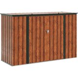  Kutija za spremanje u vrtu Smeđa 214 x 82 x 132 cm Čelik | shoptok.hr