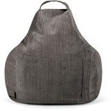 SLOWDOWN Temno siva vreča za sedenje iz rebrastega žameta Play Amuse – | Shoptok.si