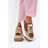 Boto Women Sneakers On Massive Platform Leopard Beige Tamorniel | Eponuda.ba