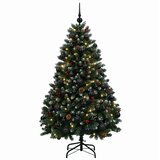  Umjetno božićno drvce zeleno s kuglicom 150 cm 150 LED lampica | shoptok.hr