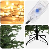  Umjetno božićno drvce s nogom 150 cm 150 LED lampica - 150 cm s LED svjetlima | shoptok.hr