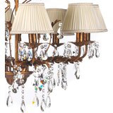 Lesnina XXXL KRISTALNA VISEČA SVETILKA 80/105 cm E14 | Shoptok.si