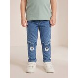 Sinsay Jeggings s ispranim efektom i vezom medvjedića | shoptok.hr