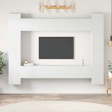  10-dijelni set TV ormarića bijeli od konstruiranog drva Cijene