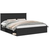 Konstrukcija postelje Črna 180 x 200 cm Masivno borovo les, (5000104421) | Shoptok.si