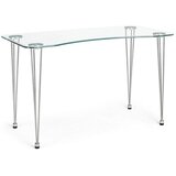 BIZZOTTO Pisalna miza s stekleno mizno ploščo 60x120 cm Rondo – | Shoptok.si