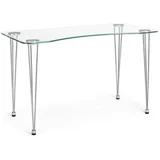 Pisalna miza s stekleno mizno ploščo 60x120 cm Rondo –