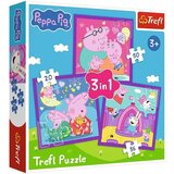 Trefl Peppa Pig 3 u 1, puzzle od 20-36-50 dijelova - | shoptok.hr