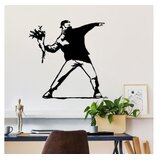 WALLXPERT Zidna dekoracija Banksy Metal 01, 69x70 cm, 1,5 mm, Crna | Eponuda.ba