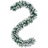  Božićni vijenci Zelena i bijela 270 cm PVC - Bijela bez LED svjetala | shoptok.hr
