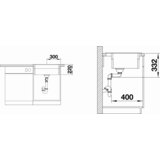 Blanco sudoper ETAGON 6 InFino SILGRANIT SIVI KAMEN, pribor inox nosači, s dalj. upr. | shoptok.hr