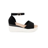 SEASTAR Women's black sandals on a white wedge | Shoptok.si