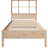 Krevet s regalom za knjige bez madraca 100x200 cm borovina | shoptok.hr