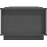  Stolić za kavu sivi 100 x 50 x 35 cm od masivne borovine | shoptok.hr