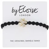 Bling Charms Gold Diamanté Clover Leaf elastika za lase