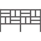  Uzglavlje za krevet sivo 206 x 4 x 104 cm od masivne borovine | shoptok.hr