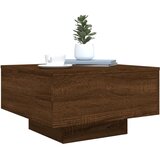  Stolić za kavu s LED svjetlima smeđi hrast 55x55x31cm | shoptok.hr
