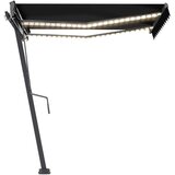  Tenda na ručno uvlačenje s LED svjetlima 300 x 250 cm antracit | shoptok.hr