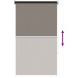  Vanjska roleta 90% blokada UV zraka Smeđa 80 x 140 cm HDPE | shoptok.hr